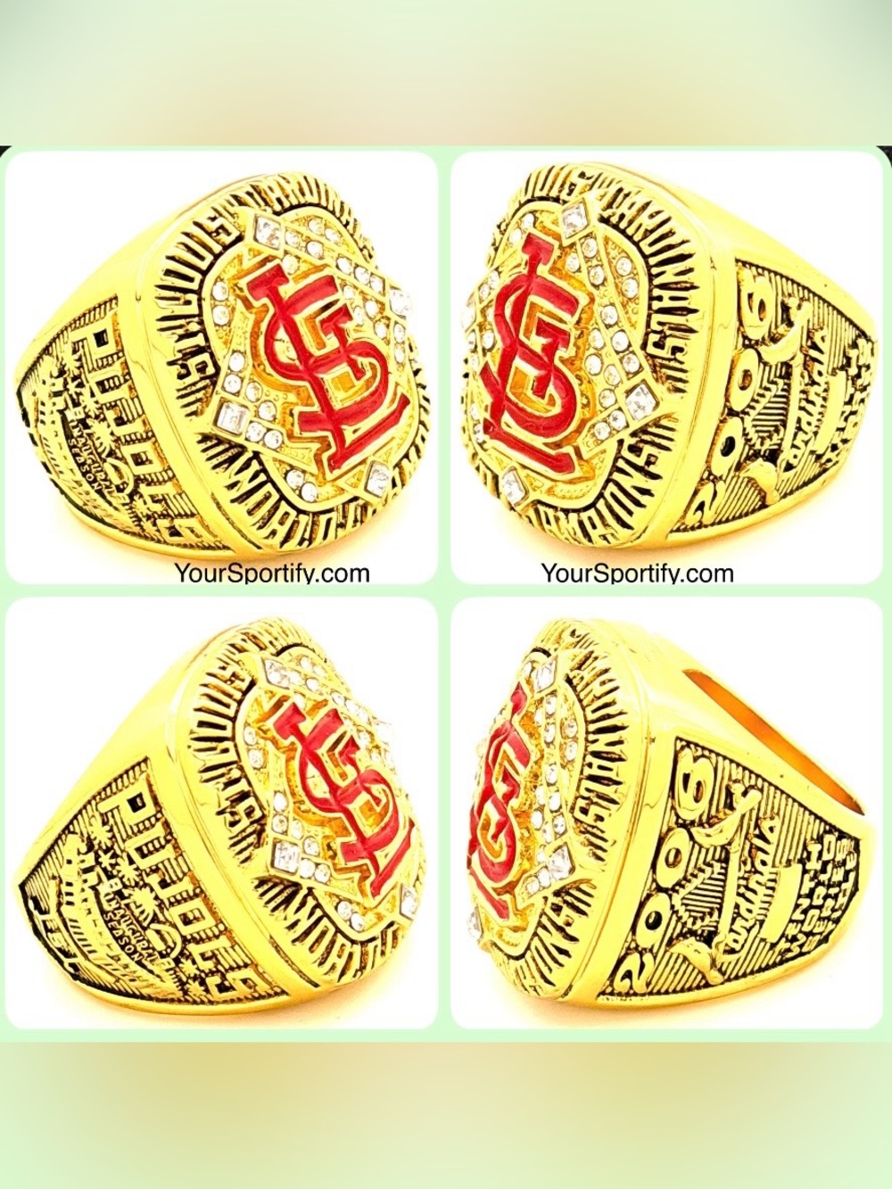 MLB Pujols / 2006 St. Louis Cardinals World Series Championship Ring